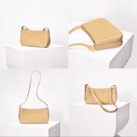 🌿 Mini Shoulder Bag in Color # Cheese - Picture 11 of 13